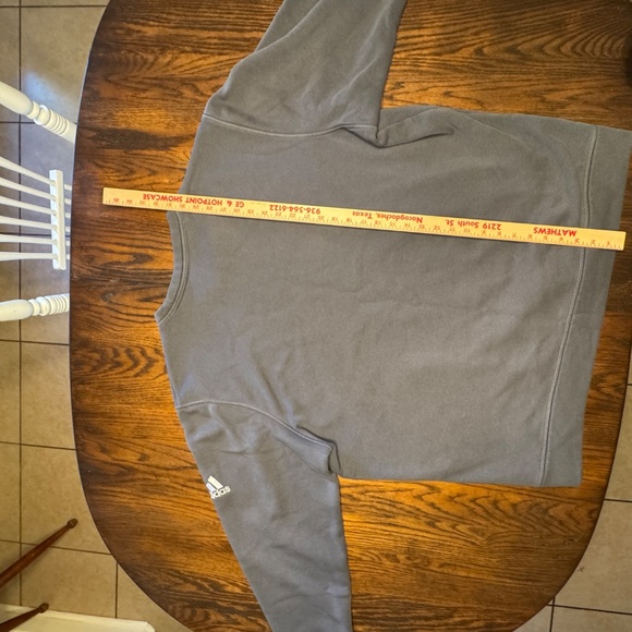 adidas Men's 2XL Gray Logo Crew Neck Pullover Sweater Long Sleeve - Picture 11 of 11